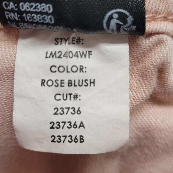 Liverpool Abby Ankle Skinny  Cut Fray Hem Rose Blush Size 28/6 - Picture 10 of 13